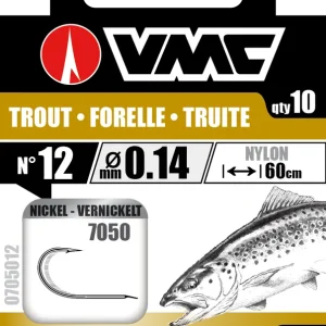 VMC Forellenvorfach 7050 Nickel 60cm