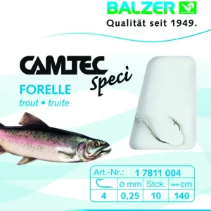 Balzer Camtec Speci Haken Forelle Sbiro Silber 140cm