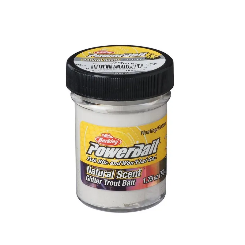 Berkley PowerBait Natural Glitter Trout Bait Garlic 50g