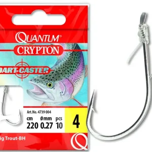 Quantum Crypton Big Trout-BH Vorfachhaken silber 10Stück