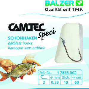 Balzer Camtec Speci Haken Schonhaken Silber 60cm