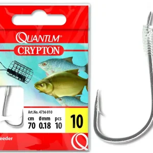 Quantum Crypton Feeder Vorfachhaken black nickel 10Stück