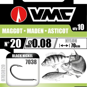 VMC Madenvorfach 7038 Black Nickel 70cm