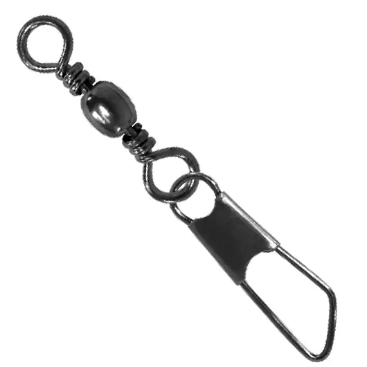 Jenzi Karabiner-Wirbel BlackNickel Size 12