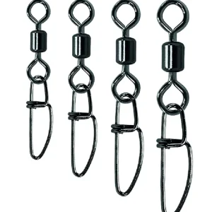 Jenzi Rolling-Wirbel m. Crosslock-Snap BlackNickel Size 10