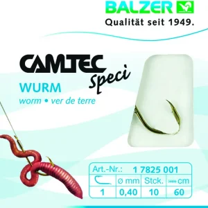 Balzer Camtec Speci Haken Wurm Brüniert 60cm