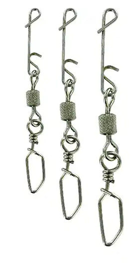 Jenzi Karabiner-Wirbel m. No Knot-Verbinder Fein