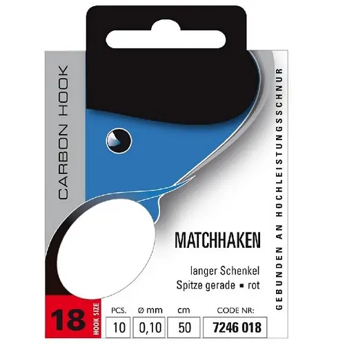 Jenzi Matchhaken gebunden Rot LGSC Size 16