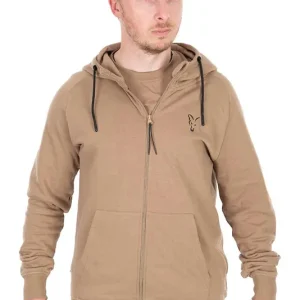 Fox Collection LW Zip Hoody Tan Ltd