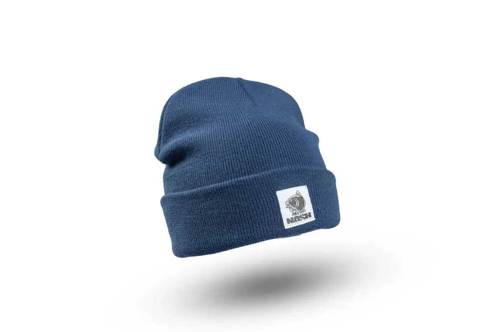 Nash Tackle Make It Happen Badge Beanie Hat Navy Blue