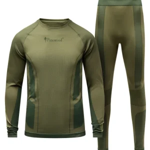 Pinewood Seamless Function Base Layer Set Olive Green