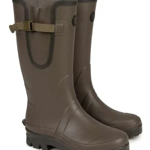 Fox Neoprene Lined Camo/Khaki Rubber Wellies