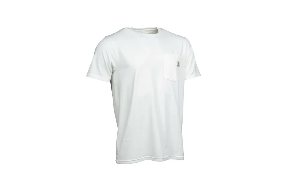 Nash Tackle Make It Happen Badge Pocket T Shirt Ecru