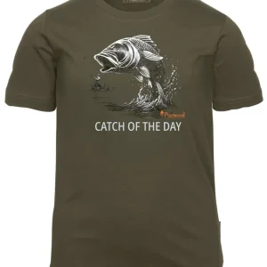 Pinewood Fish Kids T-Shirt Olive