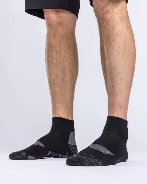 Pinewood Insect Safe Cotton Mid Sock Black
