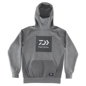 Daiwa D-Vec Hoodie Feel Alive Grau
