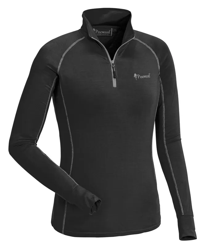 Pinewood Bamboo Unterwäsche Set Damen Schwarz/D. Grau