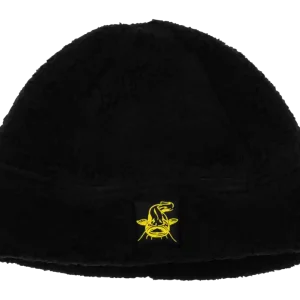 Black Cat Fleece Beanie Hat