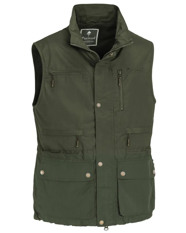 Pinewood Tiveden Vest Moss Green