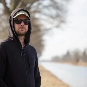 Korda Black Zip Hoodie