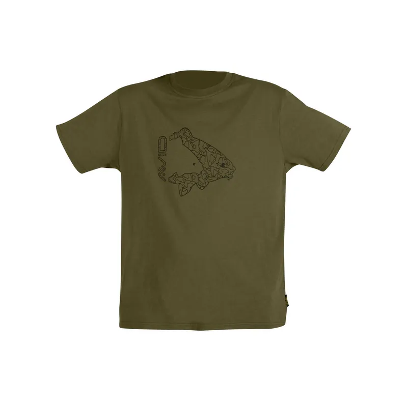 Avid Carp Icon T-Shirt Khaki