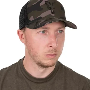 Fox Black Camo Trucker