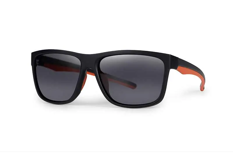 Fox Collection Black Orange Shades - Brown Lense
