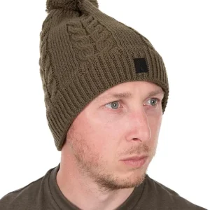 Fox Khaki Knitted Bobble