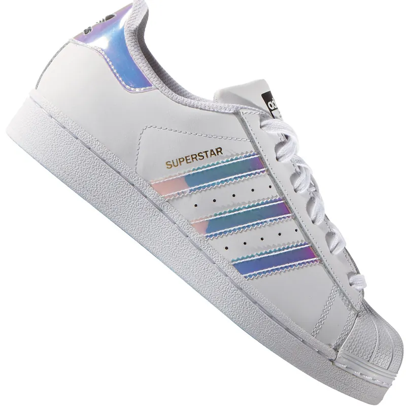 adidas Originals Superstar J Turnschuhe White/Silver- 35.5