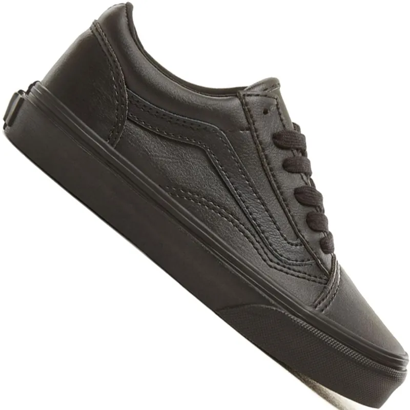 Vans Old Skool Kunstlederschuhe (Classic Tumble) Black Mono- 36.5