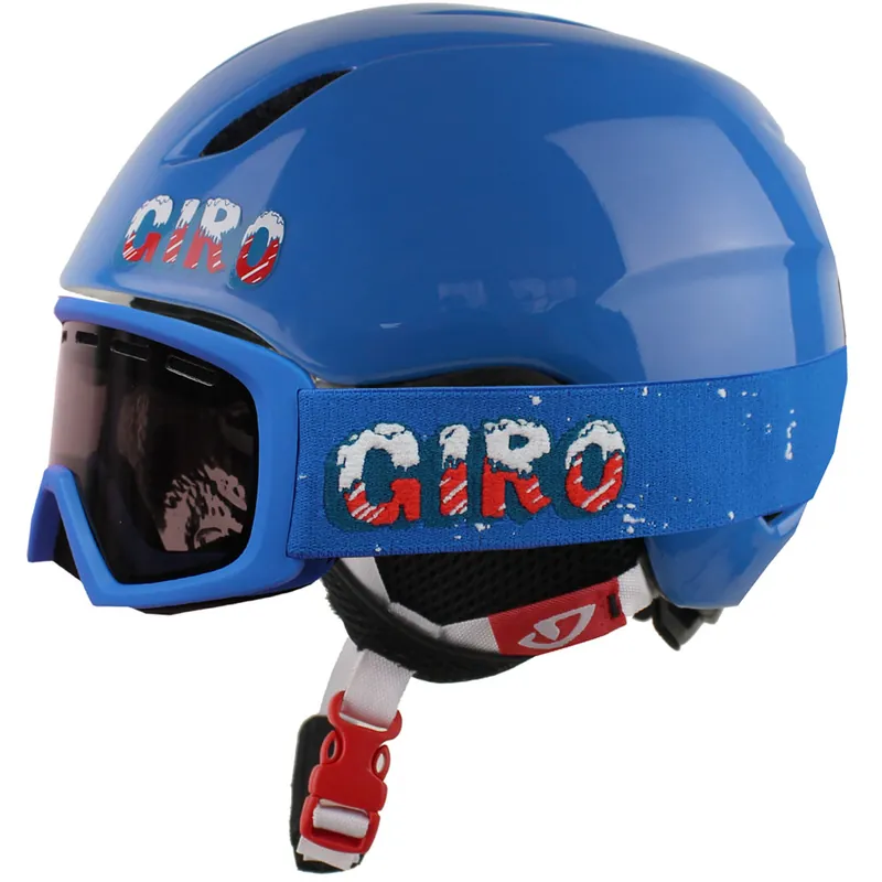 Giro Launch Combo Snowboardhelm mit Brille Blue Icee-