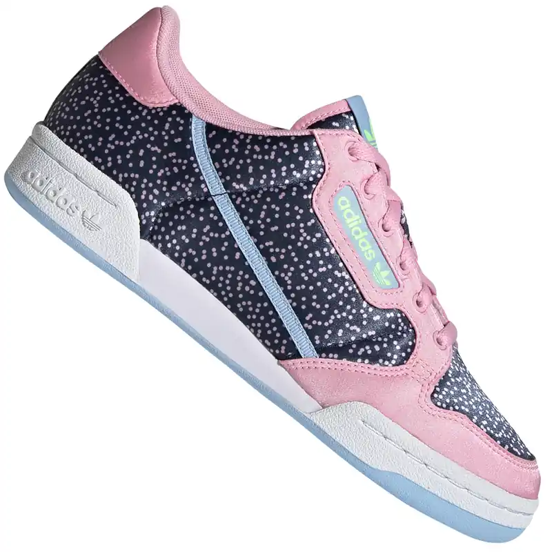 adidas Originals Continental 80 Sneaker True Pink/Collegiate Navy/Glow Blue- 38