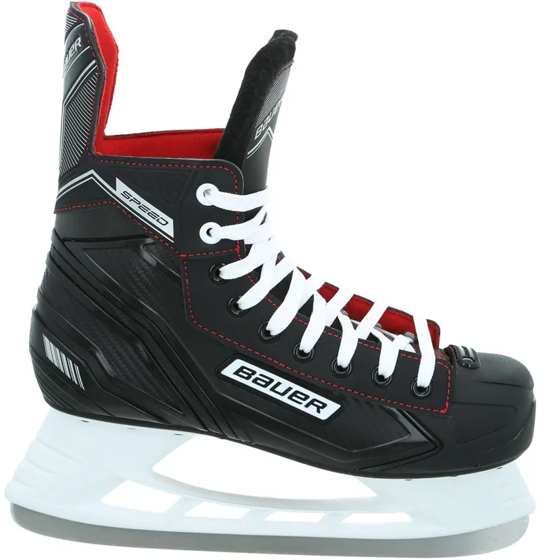 Bauer Speed Skate Schlittschuhe Black/White/Red/Silver-9