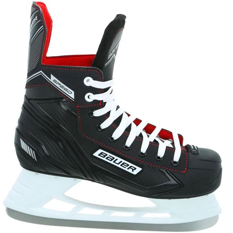 Bauer Speed Skate Schlittschuhe Black/White/Red-9