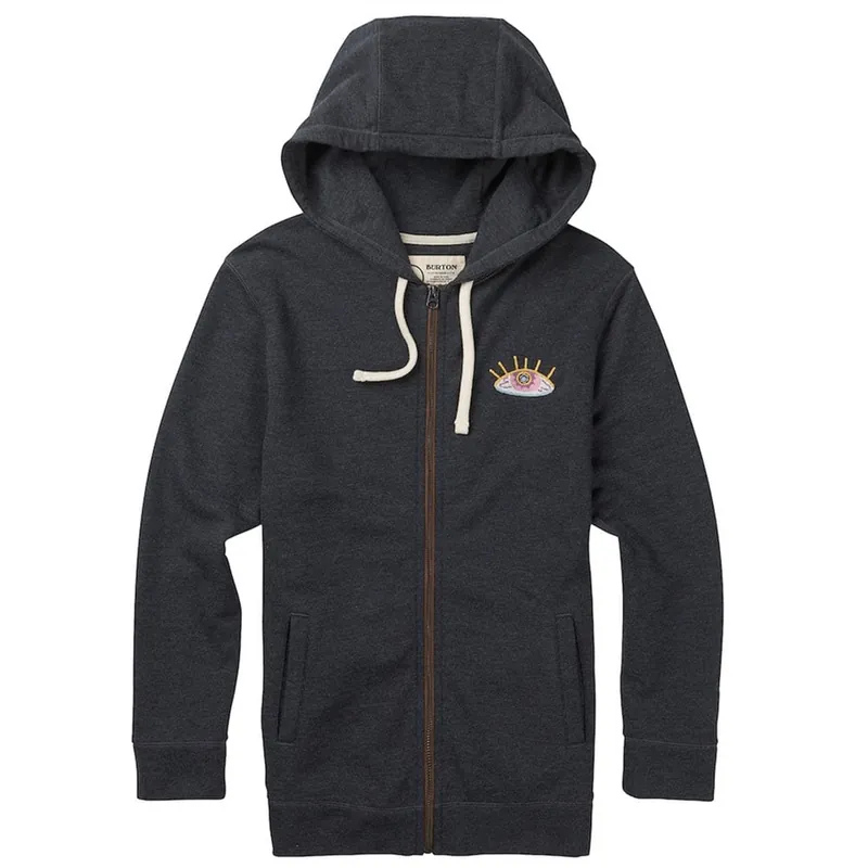 Burton Neverwhere Full-Zip Sweatjacke True Black- XS