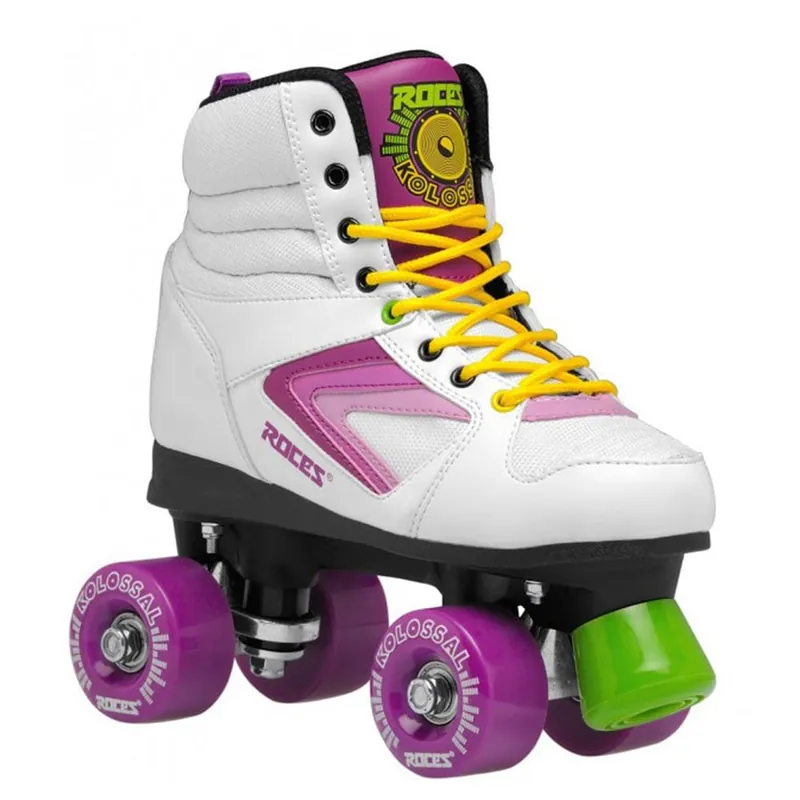 Roces Kolossal Rollschuhe White/Purple/Yellow- 36