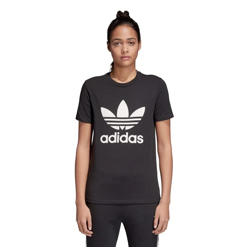 adidas Originals Trefoil Tee Shirt Black/White-