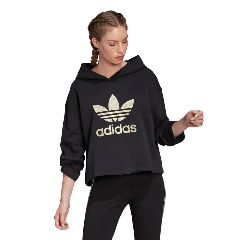 adidas Originals Premium Logo Hoody Black/Gold- 38