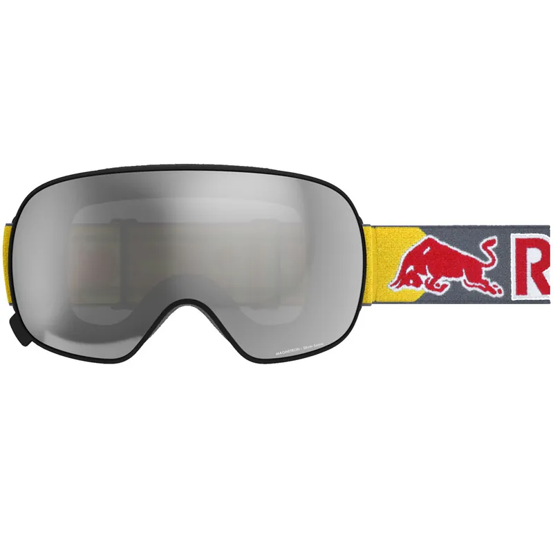 Red Bull SPECT Eyewear Magnetron Snowboardbrille Matte Black/Silver Snow-Smoke/Cloudy-