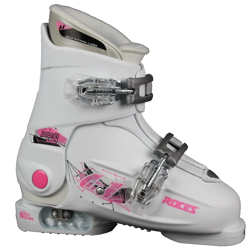 Roces Idea Up Junior Skistiefel White/Deep Pink-