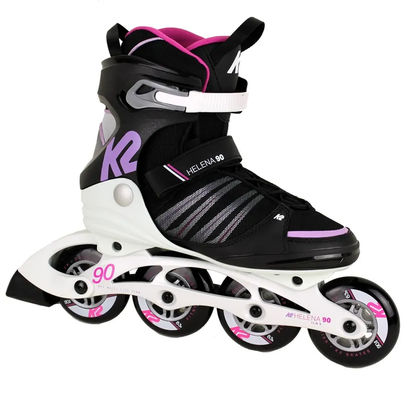 K2 Helena 90 Inline Skates Black/Pink- 36 - Nur noch 1 auf Lager