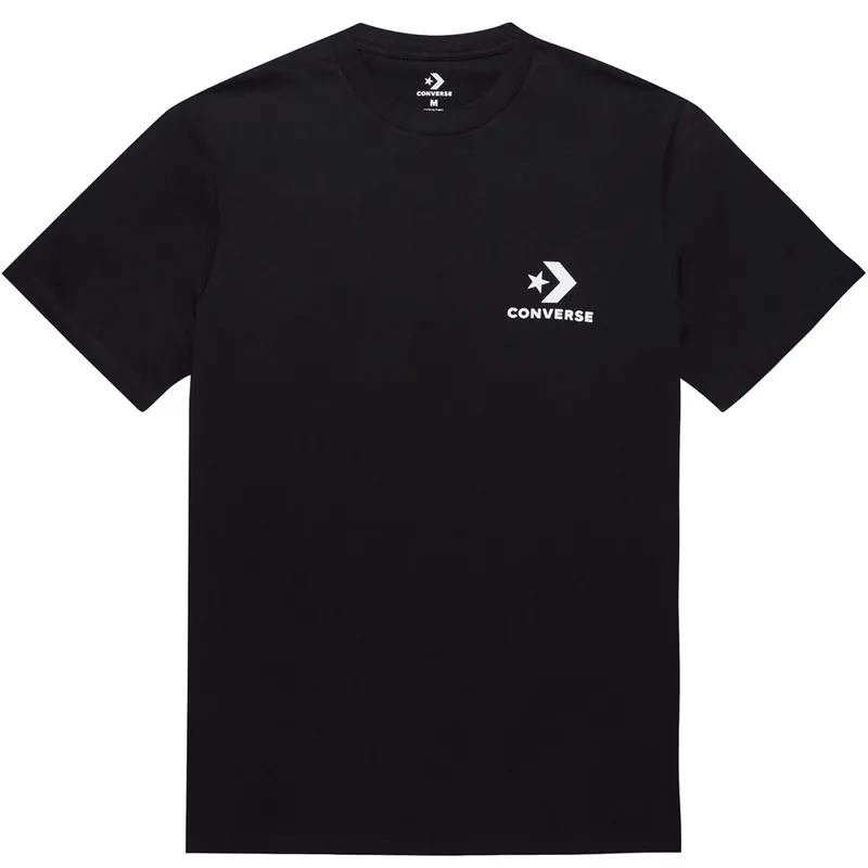Converse Left Chest Star Chevron Tee Black-