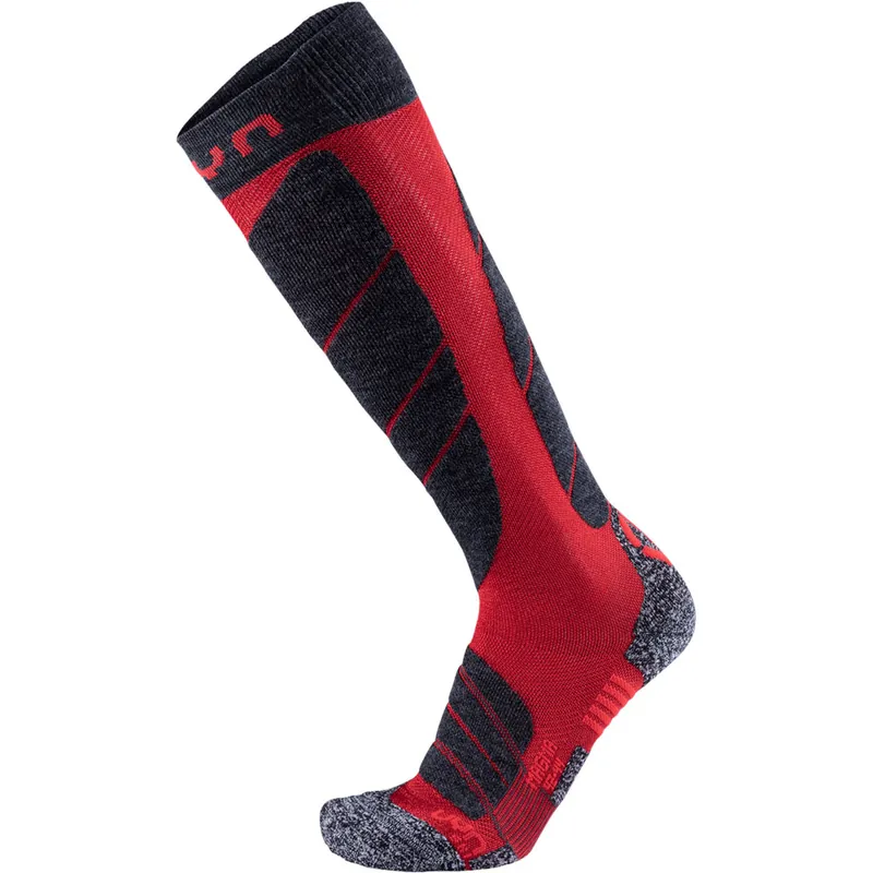 UYN Ski Magma Skisocken Dark Red/Anthracite- 39-41
