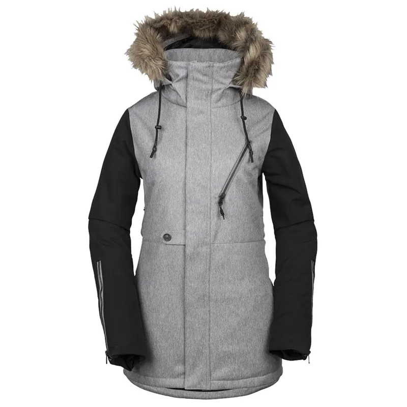 Volcom Fawn Insulated Skijacke Heather Grey-9