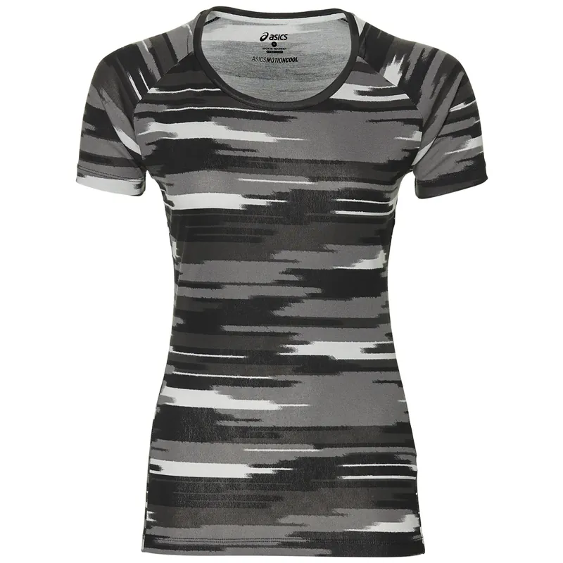 asics fuzeX Printed Top Shirt Impulse Dark Grey-