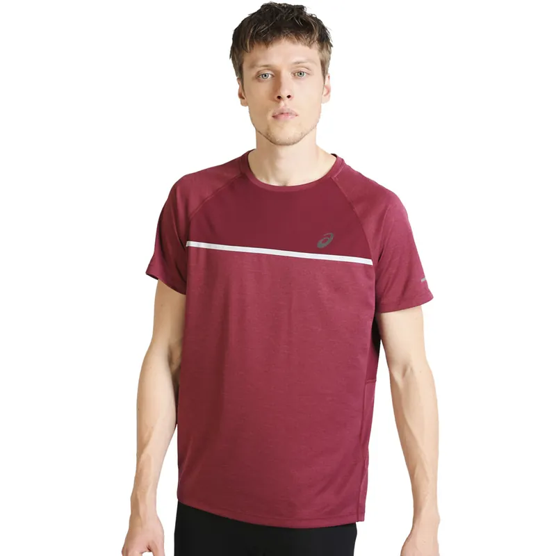 asics Shortsleeve Top Trainingsshirt Cordovan- S