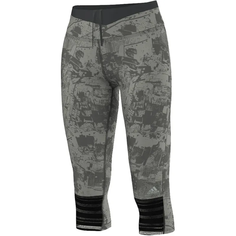 adidas Performance Supernova 3/4 Graphic Damen-Laufhose Dark Grey-