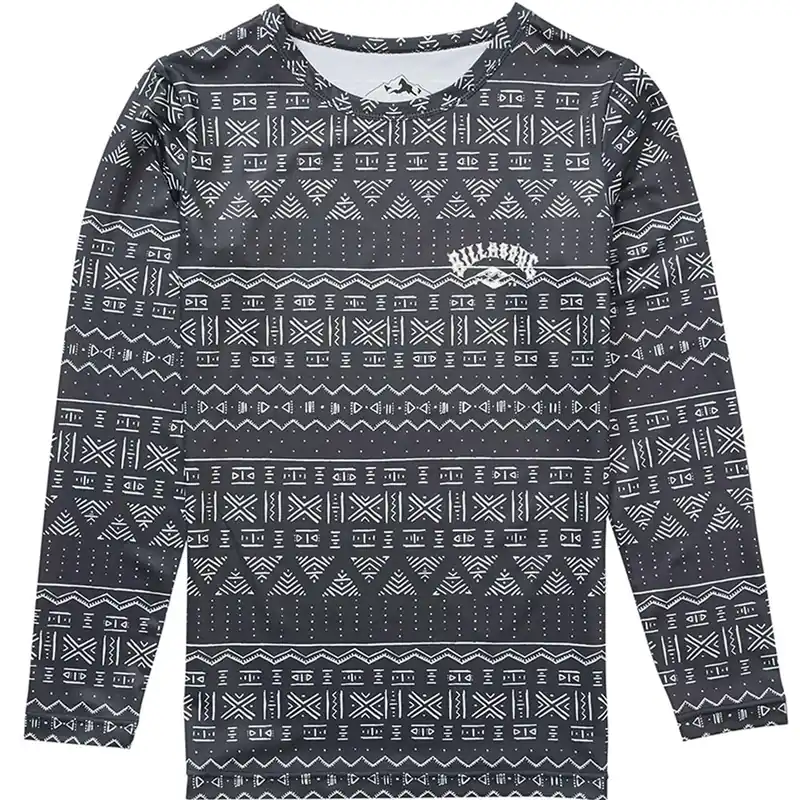 Billabong Warm Up Tech Tee Larngarmshirt Wandering Black- XS