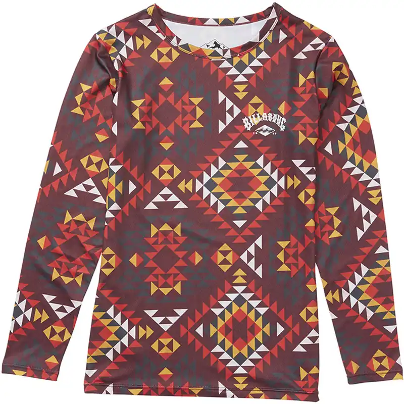 Billabong Warum Up Tech Tee Langarmshirt Navajo Red-