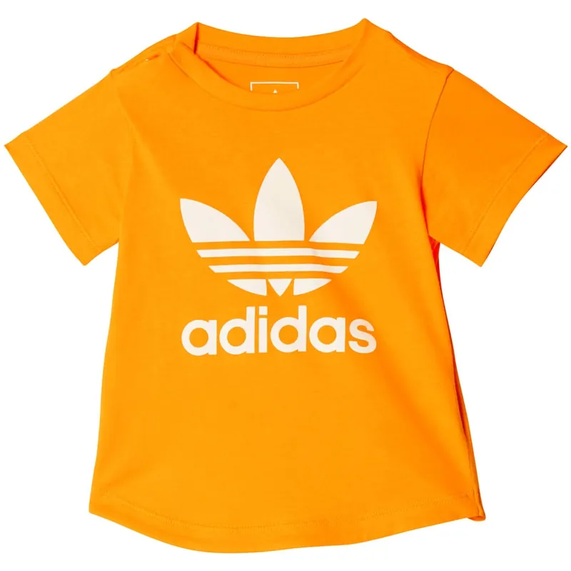 adidas Originals Trefoil Tee Shirt Semi Solar Gold-9